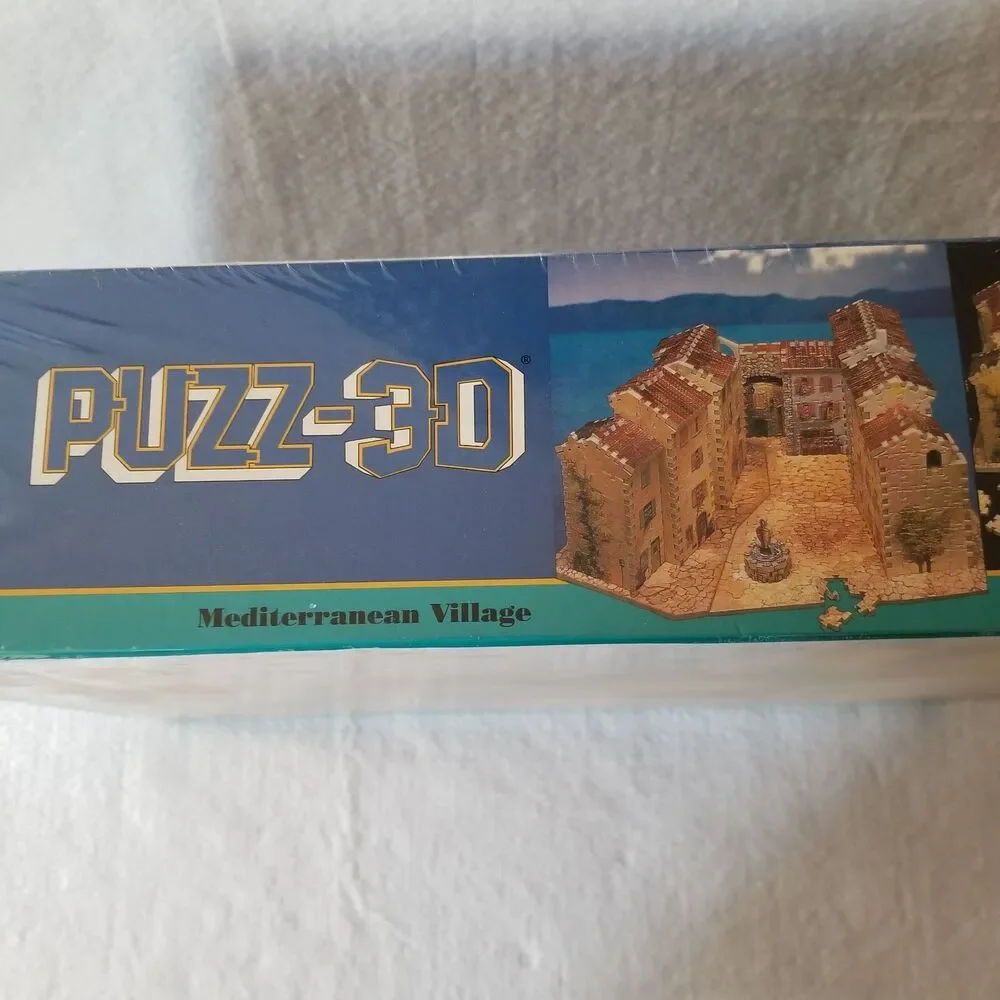 Wrebbit Puzz-3D Mediterranean Village 880pc puzzle new in box